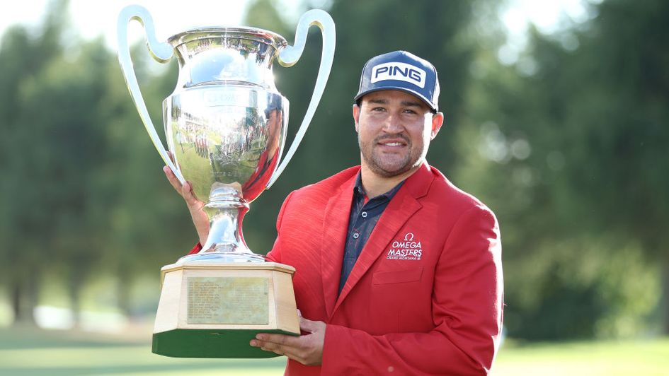 Thriston Lawrence celebrates his European Masters victory