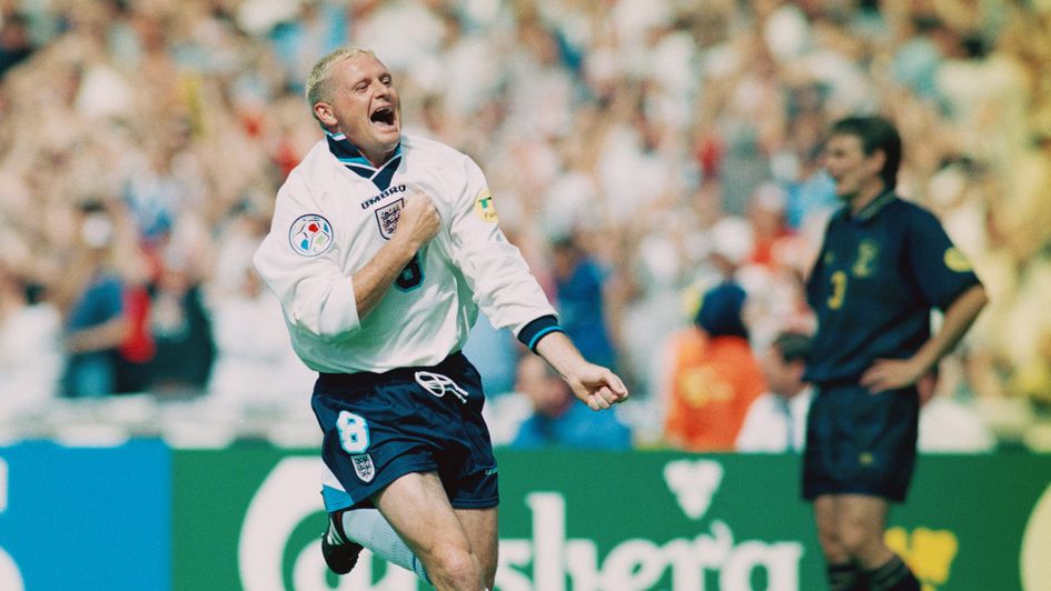 Paul Gascoigne scored a wonder goal against Scotland at Euro 96