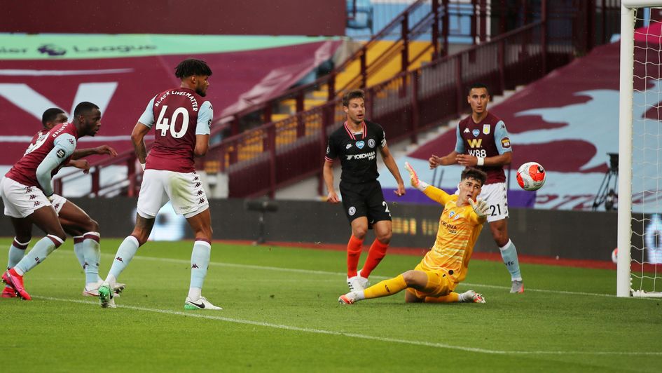 Kortney Hause gives Aston Villa the lead against Chelsea