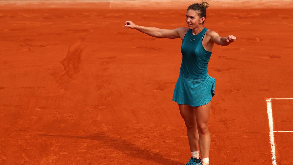 Simona Halep: The Romanian celebrates her French Open final victory