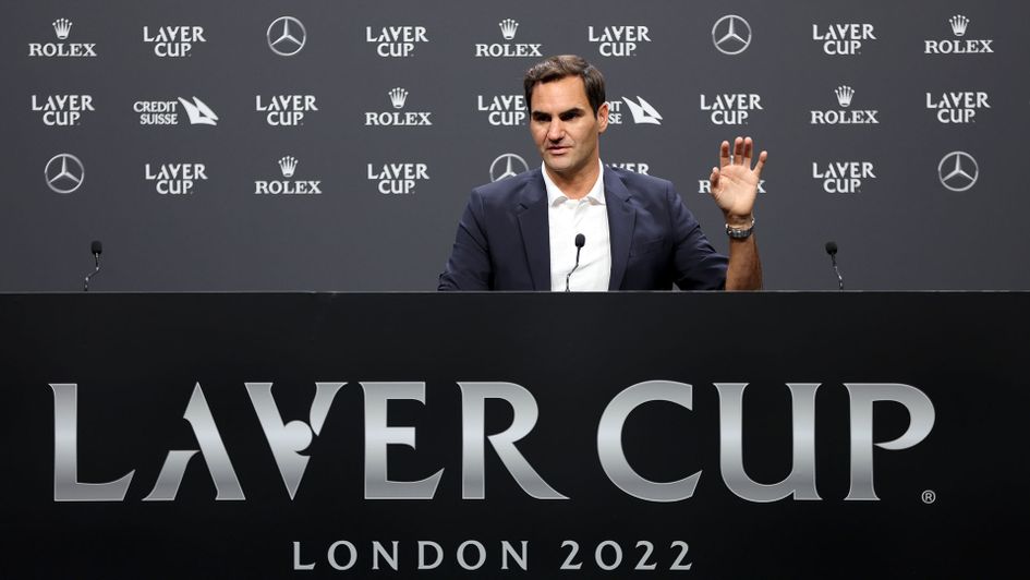 Roger Federer at the Laver Cup