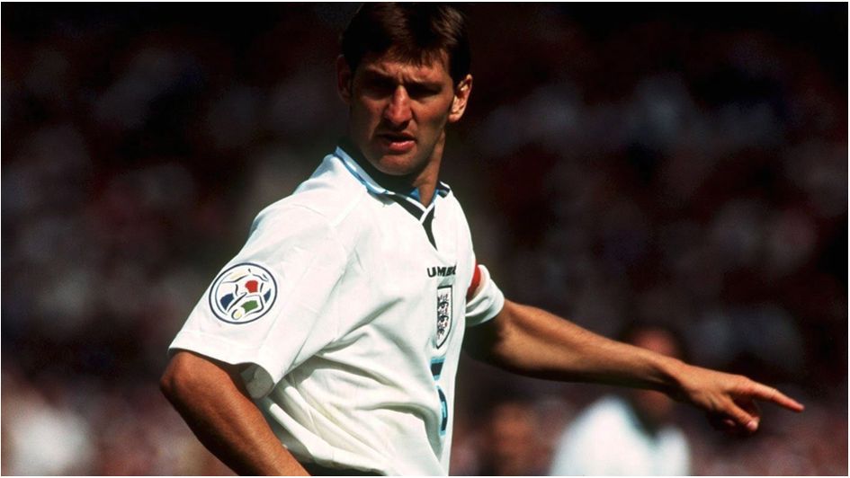 England captain Tony Adams in action during Euro 96