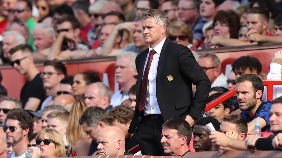 Ole Gunnar Solskjaer: Manchester United boss watches on at Old Trafford