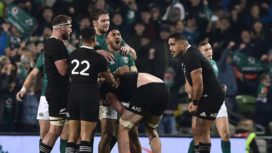 Ireland beat New Zealand in their last meeting 16-9, just their second ever win over the All Blacks