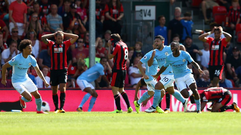 Raheem Sterling scored the late winner at Bournemouth