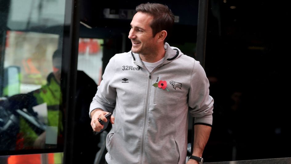 Frank Lampard arrives at the Riverside
