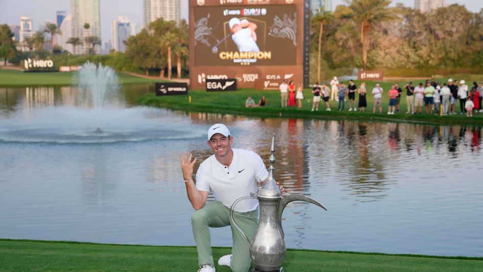 Rory McIlroy enjoys the winning feeling