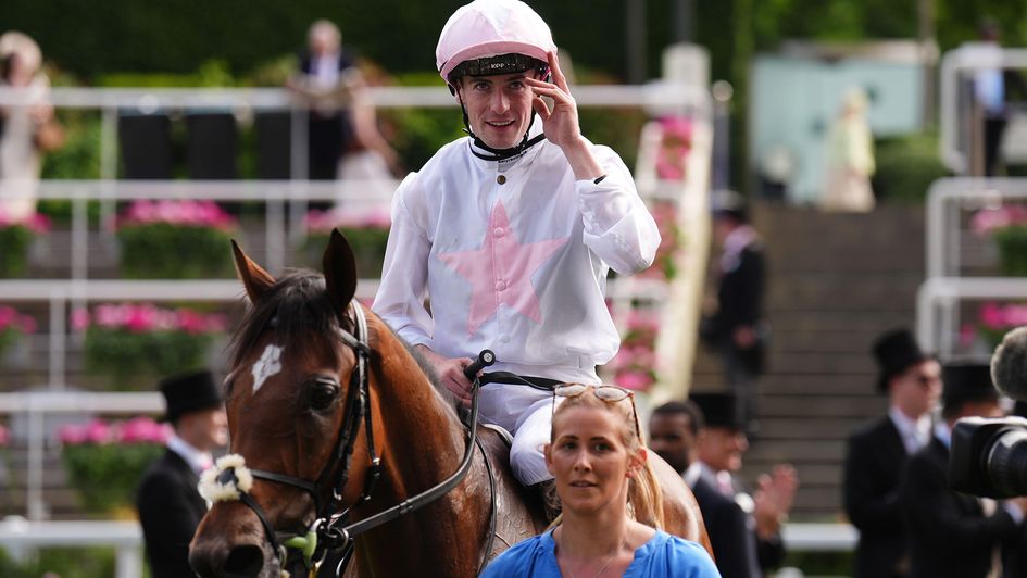 Joey Sheridan celebrates a first Royal Ascot triumph on Kizlyar