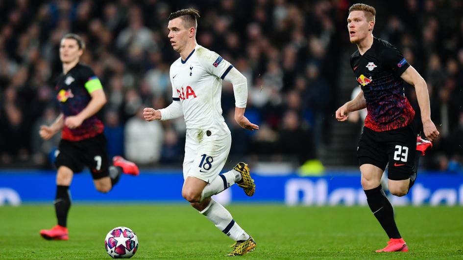 Giovani Lo Celso: Tottenham midfielder in action against RB Leipzig
