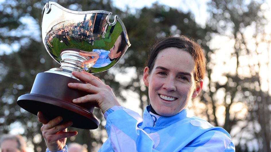 Rachael Blackmore is all smiles after Honeysuckle's win
