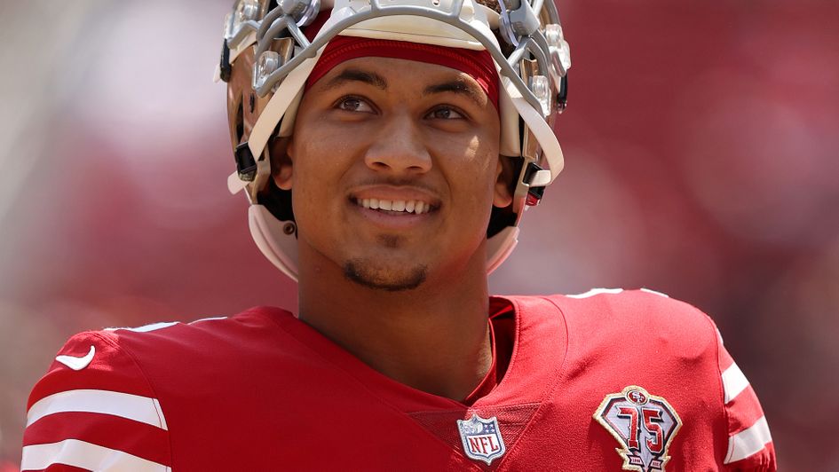 Trey Lance of the San Francisco 49ers