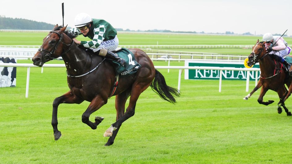 Lucky Vega ridden by Shane Foley wins the Keeneland Phoenix Stakes at Curragh Racecourse