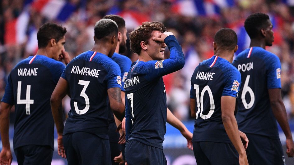 Antoine Griezmann and France celebrate
