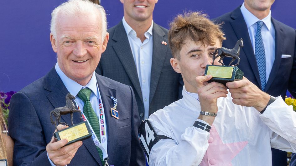 Willie Mullins (left) and jockey Dylan Browne McMonagle (credit: Breeders' Cup)