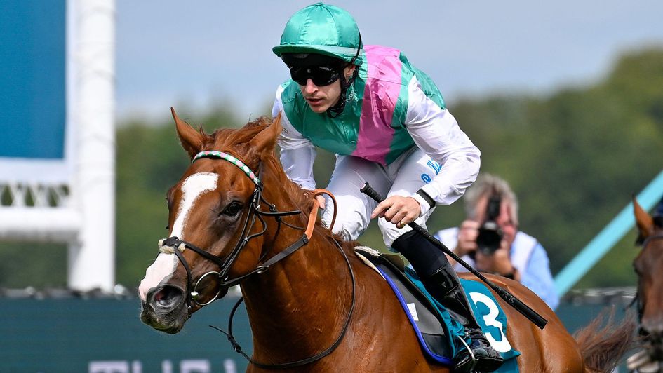 Qirat wins the Sussex Stakes at 150/1 under Richard Kingscote