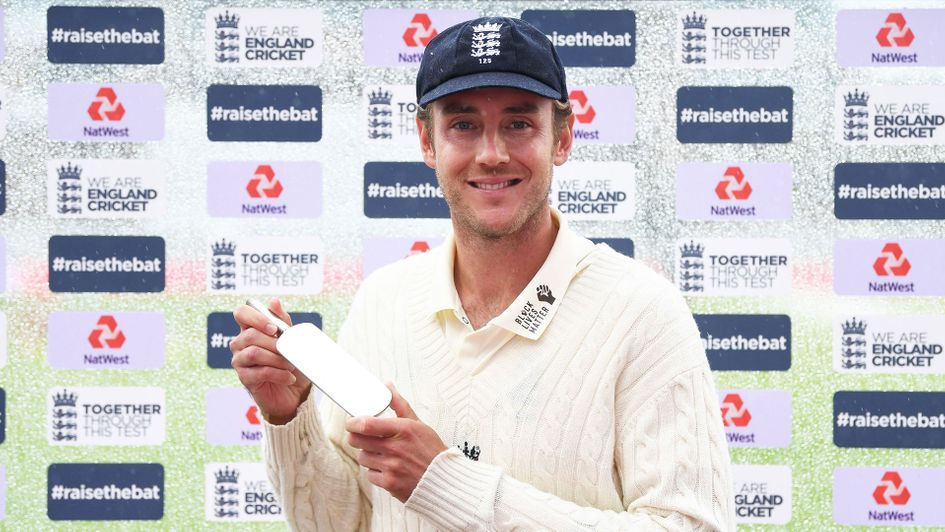 Stuart Broad was voted Player of the Series as England defeated the West Indies