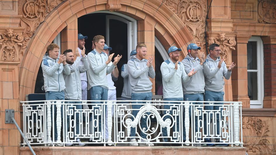 Ben Stokes leads England's celebrations