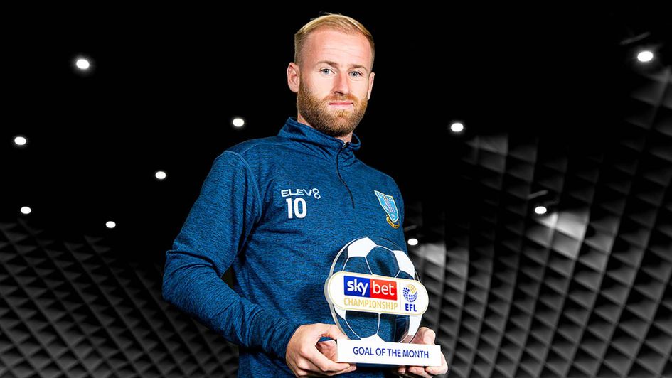Barry Bannan wins the Sky Bet Championship Goal of the Month award for August