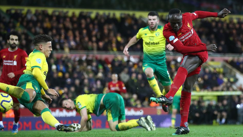 Sadio Mane: Liverpool forward scores the winner against Norwich - his 100th goal in the Premier League