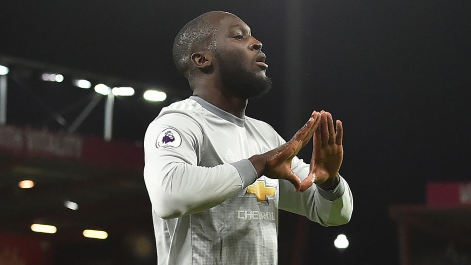 Romelu Lukaku after his goal for Manchester United against Bournemouth