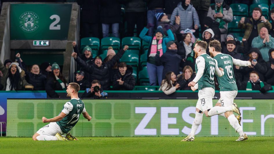 Hibs scored twice in the last minute as part of the winning acca