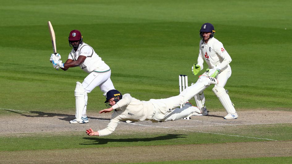 A brilliant Ollie Pope catch ends the second Test
