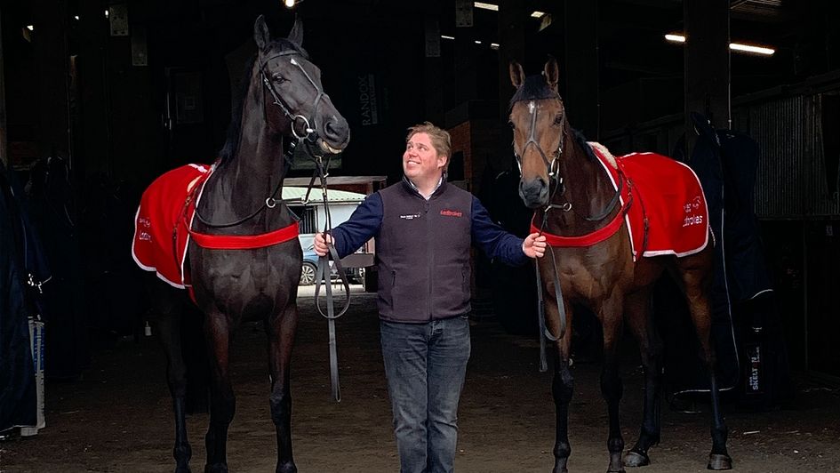 Dan Skelton pictured with Nube Negra (left) and Protektorat