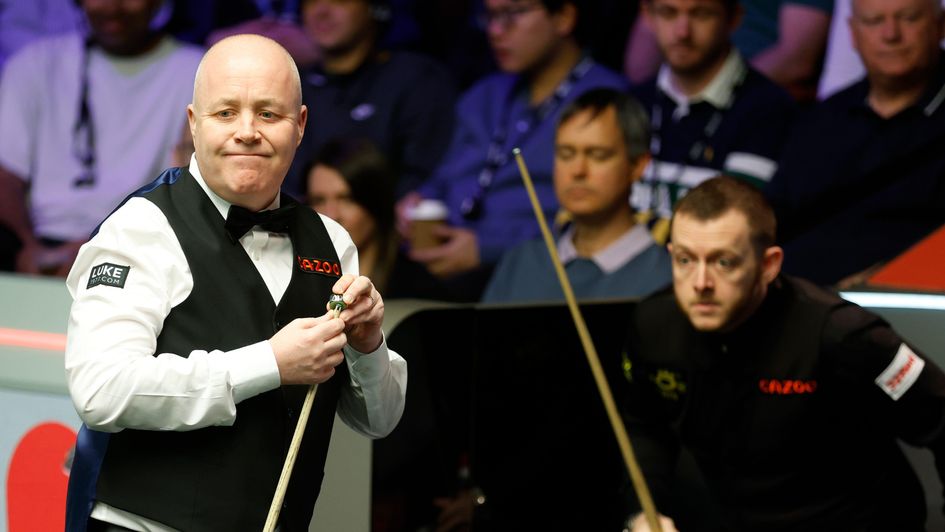 John Higgins and Mark Allen played out a Crucible classic