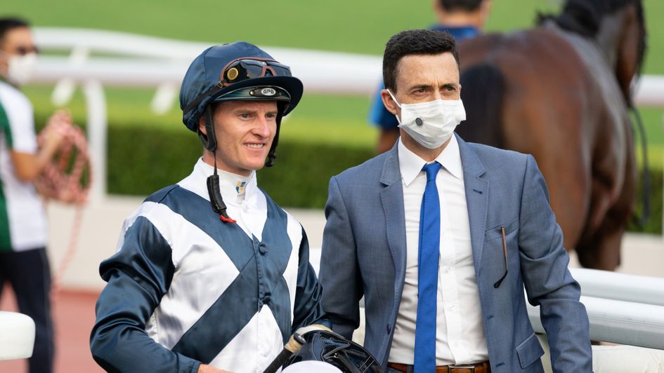 Douglas Whyte and Zac Purton after Temple Of Heaven's victory