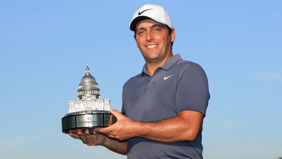 Francesco Molinari celebrates his first PGA Tour victory