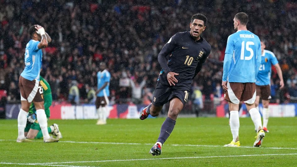 England's Jude Bellingham celebrates