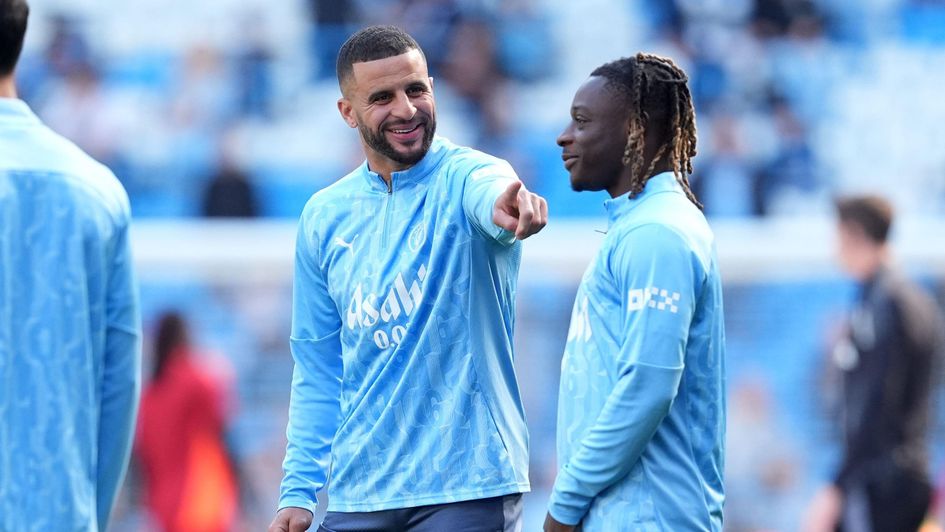 Kyle Walker and Jeremy Doku