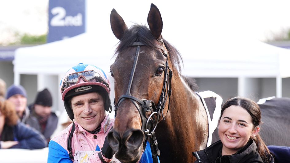 Harry Skelton celebrates with Moneygarrow