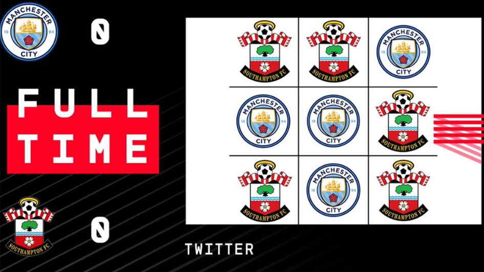 Man City's battle with Southampton on Twitter