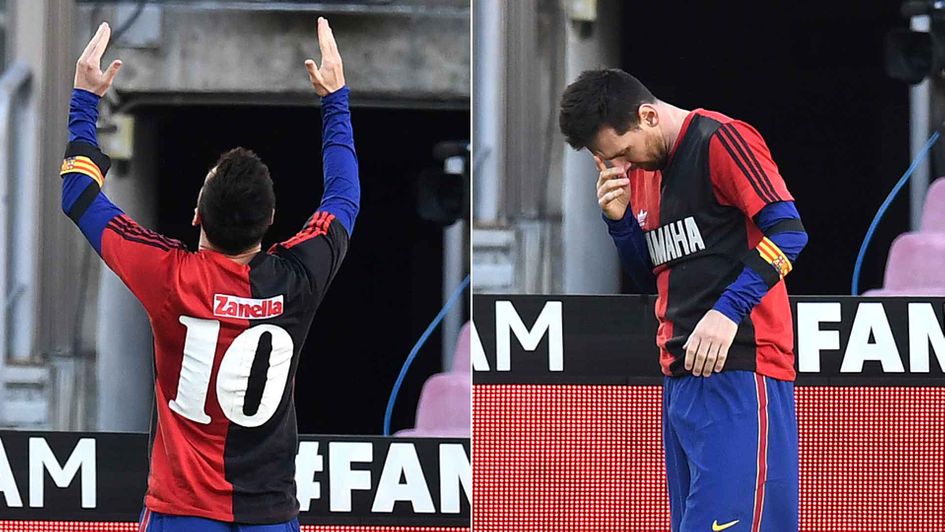 Lionel Messi pays tribute to Diego Maradona