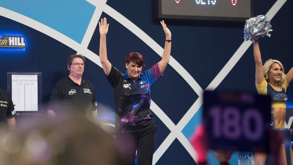 Lisa Ashton was beaten but did herself proud (Picture: Lawrence Lustig/PDC)