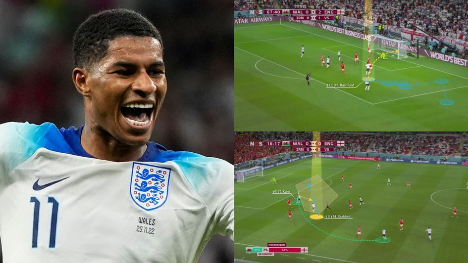 Marcus Rashford was England's man of the match against Wales