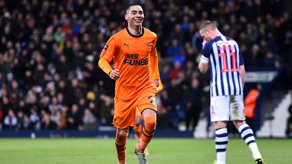 Miguel Almiron: Newcastle forward scored twice against West Brom in the FA Cup
