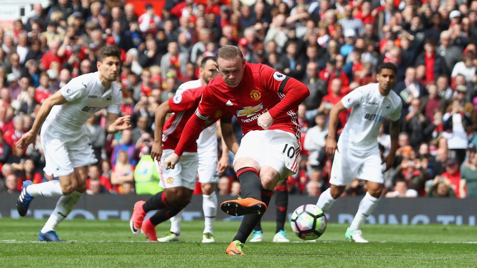 Wayne Rooney scores