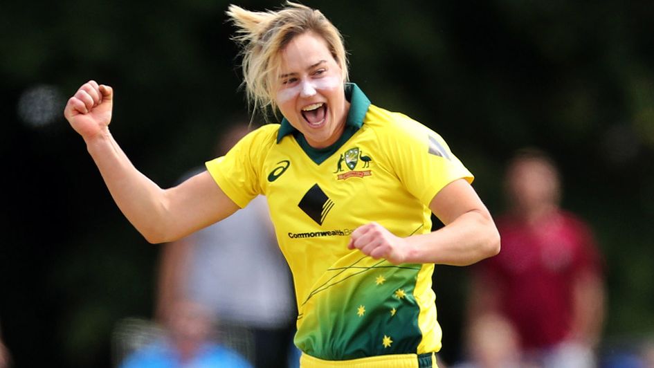 Celebrations for Australia's Ellyse Perry against England