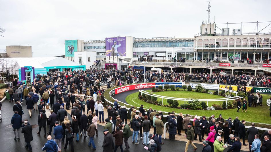 Racegoers at the Dublin Racing Festival