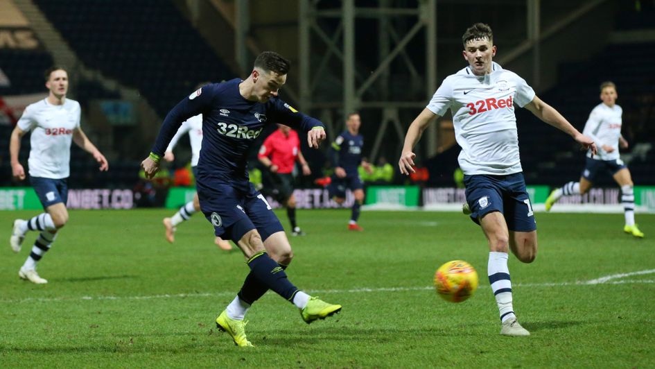 Tom Lawrence: The Derby man tries his luck against Preston