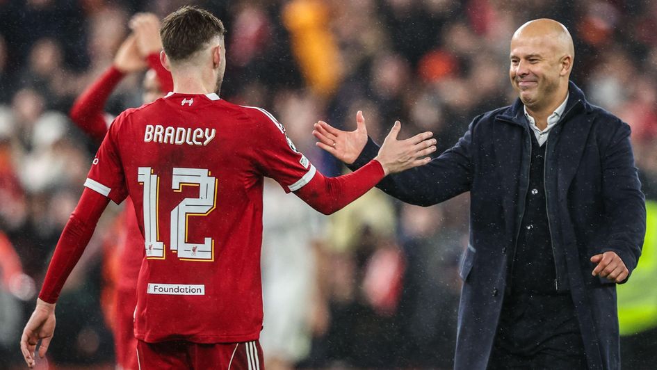 Conor Bradley and Arne Slot