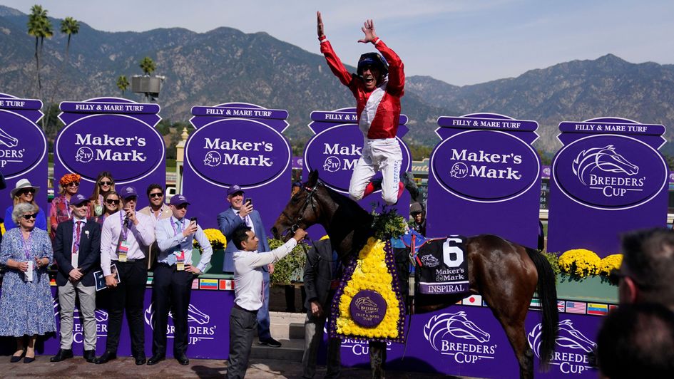Inspiral has Frankie Dettori jumping for joy