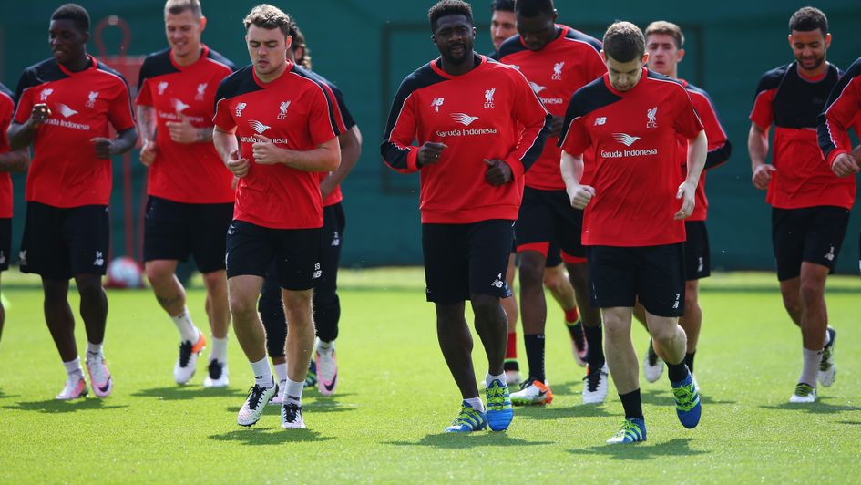 Liverpool training at Melwood