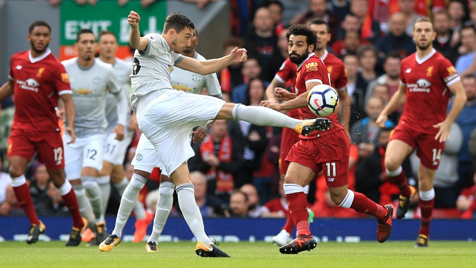 Matteo Darmian shoots for goal