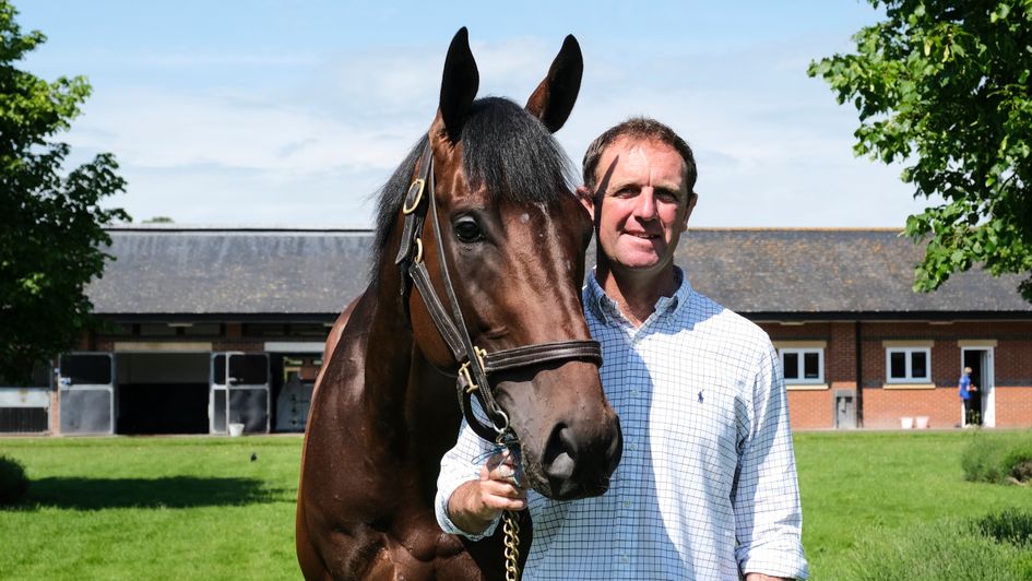 Charlie Appleby with his second Derby winner - Adayar