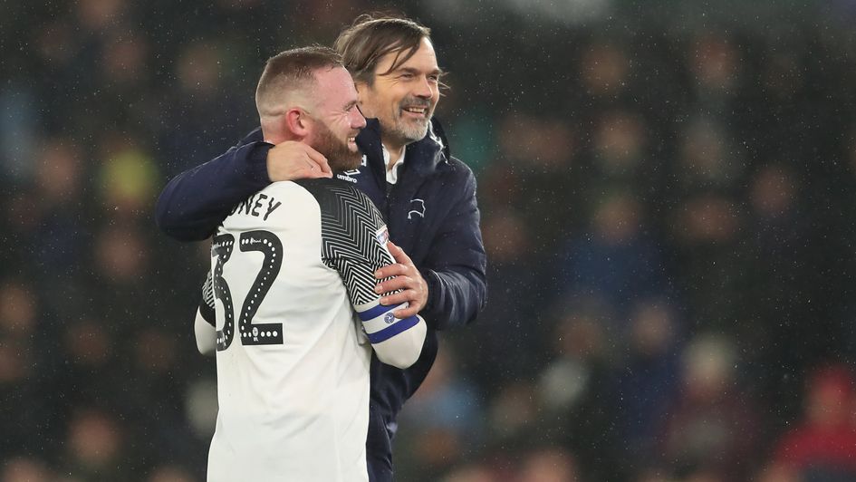 Wayne Rooney has taken temporary charge of Derby after Phillip Cocu was sacked