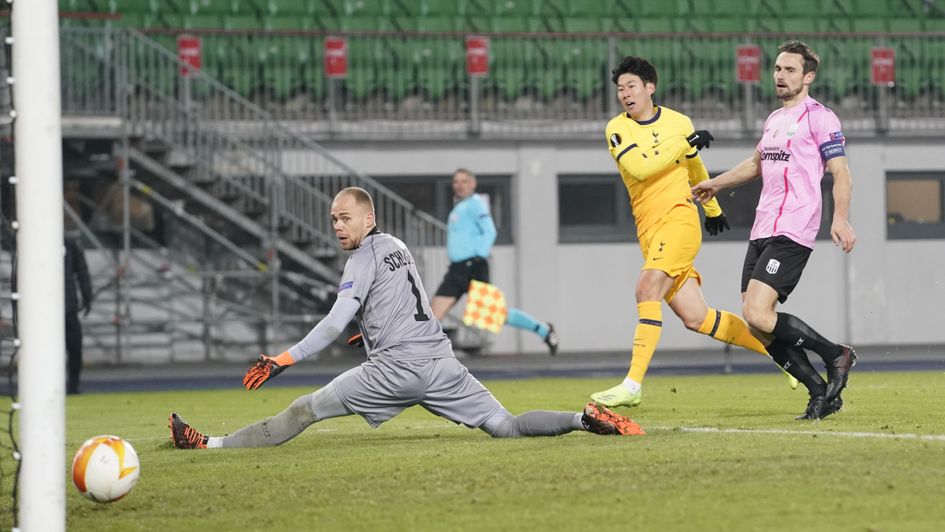 Son scores against LASK in the 3-3 draw