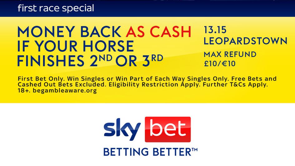 Check out Sky Bet's Money Back as Cash offer for Tuesday
